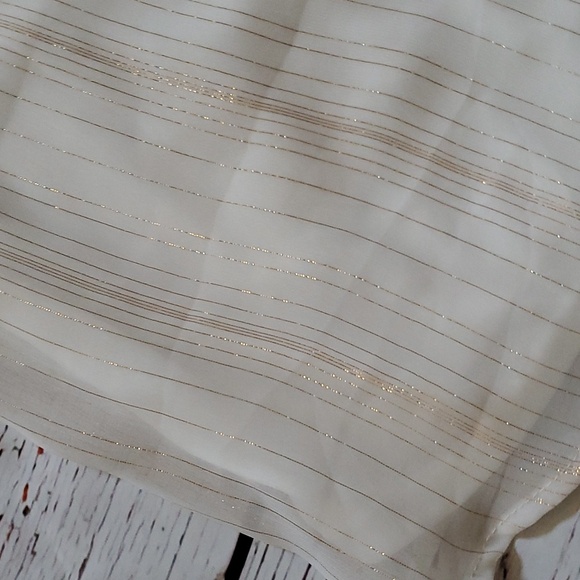 🎉 HOST PICK 🎉🆕️ INDIGO ROSE WOMEN'S CREAM LONG SLEEVE BLOUSE - Picture 4 of 7